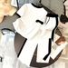 Women's Clothing Women's Summer Casual Two Piece Set Letter Print Color Block Short Sleeve Top With Pants Loose Fit Elastic Waist_ecoleips.com