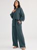 Women's Loose Casual Fashion Set Top And Wide Leg Pants Two Piece Autumn Winter New Arrivals_ecoleips.com