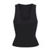 SKIMS Kardashian-style Heart-neck Sleeveless Pure Cotton Casual Tank Top, V-neck T-shirt For Layering_ecoleips.com
