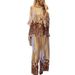 Women's Clothing new fashion casual printed tops and trousers two piece suit_ecoleips.com