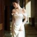 Elegant Style Light Satin Mermaid Wedding Dress Off The Shoulder Simple Brides Gown New Design Women's Party Wear_ecoleips.com