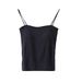 Women's Clothing Solid Color Camisole Vest For Women Outerwear With Chest Pads Integrated Anti Sagging Inner Wear Gathered Tube Top Underwear_ecoleips.com