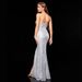 European And American Silver Sequin Evening 2026 New Shiny Mermaid Off-Shoulder Tube Top Annual Party Dress For Women_ecoleips.com