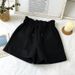 High Waist Woolen Autumn Winter New Black Wide Leg Pants Slimming Spring Outer Wear Loose Casual Boot Shorts For_ecoleips.com