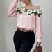 Women's Clothing Cuckoo Style Mesh Splicing Flowers_ecoleips.com