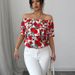Aria Basics Aria Basics Cross-border Foreign Trade 2025 Summer European And American Vacation Style Off-Shoulder Short-Sleeve Shirt With_ecoleips.com