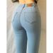 Light Blue High-Waisted Stretchy Denim Jeans For Women Slim Fit Hip Hugging Pencil Leg Pants That Make Legs Look Longer_ecoleips.com