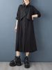 Oversized Patchwork Vintage Shirt Dresses For Women Spring Autumn New Long Sleeve Loose Casual Long Dress Elegant Clothing 2025_ecoleips.com