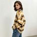 European American Retro Color Block Striped Loose Knit Sweater Women's Soft Skin Friendly Warm Drop Shoulder Oversized Pullover_ecoleips.com