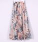 2026 Autumn New Elegant Bohemian Long Printed Chiffon Beach Skirt, Women's Clothing_ecoleips.com