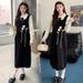 20025 Autumn New Korean Fashion Two-Piece Maternity Sweater Dress_ecoleips.com