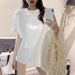 Women's Clothing Loose Slimming Fashionable Heavy Industry Love Letter Hot Diamond Short Sleeved T Shirt For Women On The Back Collar_ecoleips.com