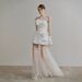 Satin Travel Photography Light Wedding Strapless Bride Short For Marriage Registration Engagement Fairy-like White Dress_ecoleips.com