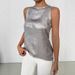 Summer Fashion: Casual, Sleeveless, Solid-Colored Top With Round Collar Designed For Women._ecoleips.com