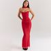 Women's Clothing Autumn And Winter Fashion New Tube Top Lace Up Halter Neck High Waist Slim Hip Skirt Suit_ecoleips.com