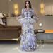 Women's Elegant Slim Fit Long Dress Autumn New Arrival Fashion Print Polyester_ecoleips.com