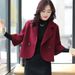 2026 Spring And Autumn New Korean Style Women's OL Coat Fashionable Slim Fit Short Woolen Blazer_ecoleips.com
