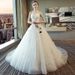 Elegant White Strapless Wedding Dress High End Bridal Gown with Train for Going out Or Traveling_ecoleips.com