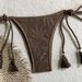 Women's Solid Color Rope Bikini Set - Soft Stretch Swimwear For Beach & Pool - Adjustable Ties & Comfortable Fit (S/M/L)_ecoleips.com