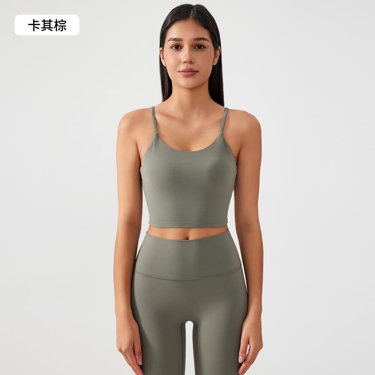Women's One Piece Sports Bra With Strappy Backless Yoga Vest, Shockproof And Push Up, Running And Fitness Bra AG002_ecoleips.com