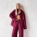 Cross-border Pants Set, European And American Style, Spring/summer Loose Long-sleeve Shirt Casual Set For Women_ecoleips.com