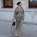 Elegant Women's Tie-Waist Knit Cardigan And Pencil Skirt Set Neutral Color Office Casual Wear Clothing Set_ecoleips.com