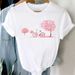 European And American Cross-border Foreign Trade Women's Clothing, Simple Heart-printed Round-neck Short-sleeve T-shirt_ecoleips.com