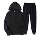 Men's & Women's Solid Color Hoodie Sweatshirt & Jogger Pants Set - Cozy Fleece Pullover With Ribbed Hem, Streetwear Casual Outfit, Unisex Loungewear_ecoleips.com