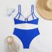 Women's Clothing New Halter Neck Printed Lace Up Split Swimsuit Ladies Sexy Bikini Beach Set_ecoleips.com