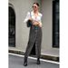 Women's Clothing Retro Trend Multi Button Denim_ecoleips.com