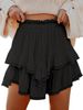 Women's Clothing Casual Bohemian Pleated Layered Short Skirt High Waist Golf Tennis Mini Skirt_ecoleips.com