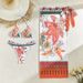 Floral Print Mesh Three Piece Swimsuit Bikini European American Style Women's Clothing Swimwear 2025 New_ecoleips.com