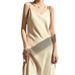 Acetate Satin Summer New Strap For Women V-neck Blazer Inner High-end Elegant Slimming Silk Long Dress_ecoleips.com