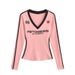 Women's Clothing Women's Retro V Neck Color Blocking Print Long Sleeve T-Shirt And Shorts Set Trendy Hot Girl Brand_ecoleips.com