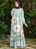 Women's Fashion Print Dress Autumn New Style Foreign Trade Clothing_ecoleips.com