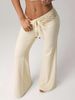 Women's Clothing Flared Lace-Up Casual Pants – Low-Rise Stretch Fit, Sexy & Comfortable (S-XL, Boho Aesthetic)_ecoleips.com