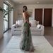 2025 New European And American Spring/Summer Mesh Printed Strap INS Vacation Casual Party Dress_ecoleips.com