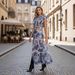 Women's Spring/Summer Stand Collar Dress Patchwork Water Soluble Lace Flutter Sleeves_ecoleips.com