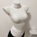 Slim-Fitting Sleeveless Top for Women Chic Solid Color Turtleneck T-Shirt Show off Great Figure_ecoleips.com