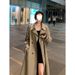 Mid-length Hepburn-style British Trench Women, Spring And Autumn 2025, Popular This Year, Casual Stand-up Collar Coat_ecoleips.com