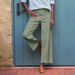 European And American Women's High-waisted Buttoned Waistband Solid Color Cropped Slightly Flared Loose Wide-leg_ecoleips.com