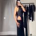 Women's Solid Color Patchwork Sleeveless Halter Neck Tight Dress European American Style Summer Fashion Sexy Hot Girl_ecoleips.com