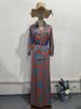Summer Slim Fit Women's Clothing Set Retro European American Style Print_ecoleips.com