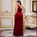 Women's Clothing Scarlet Siren Slit Gown – One-Shoulder Sequin Mermaid Silhouette (Opera-Worthy Draping, Art Deco Glamour, Monte Carlo Casino)_ecoleips.com