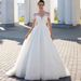 off the Shoulder Luxurious Lace Wedding Dress Heavily Embellished Exuding Royal Aristocratic Elegance Sparkling Women's Party Wear_ecoleips.com