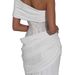 European American Socialite Style Slim-fit, Waist-accentuating, Asymmetrical Neck, Backless, Sexy And Elegant_ecoleips.com
