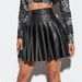 Women's fashion sexy skirt PU leather skirt_ecoleips.com