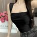 Popular Summer Wide-shoulder, Right-angle Shoulder, Double-layered One-shoulder Camisole With Chest Pads, Versatile And_ecoleips.com