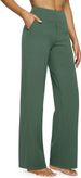 K New Casual High Waisted Straight Leg Pants With Loose Pockets Yoga Pants_ecoleips.com