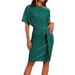 Women's Sequin One Shoulder Tie Side Mini Dress – Glitter Fall Party Gown 2026_ecoleips.com